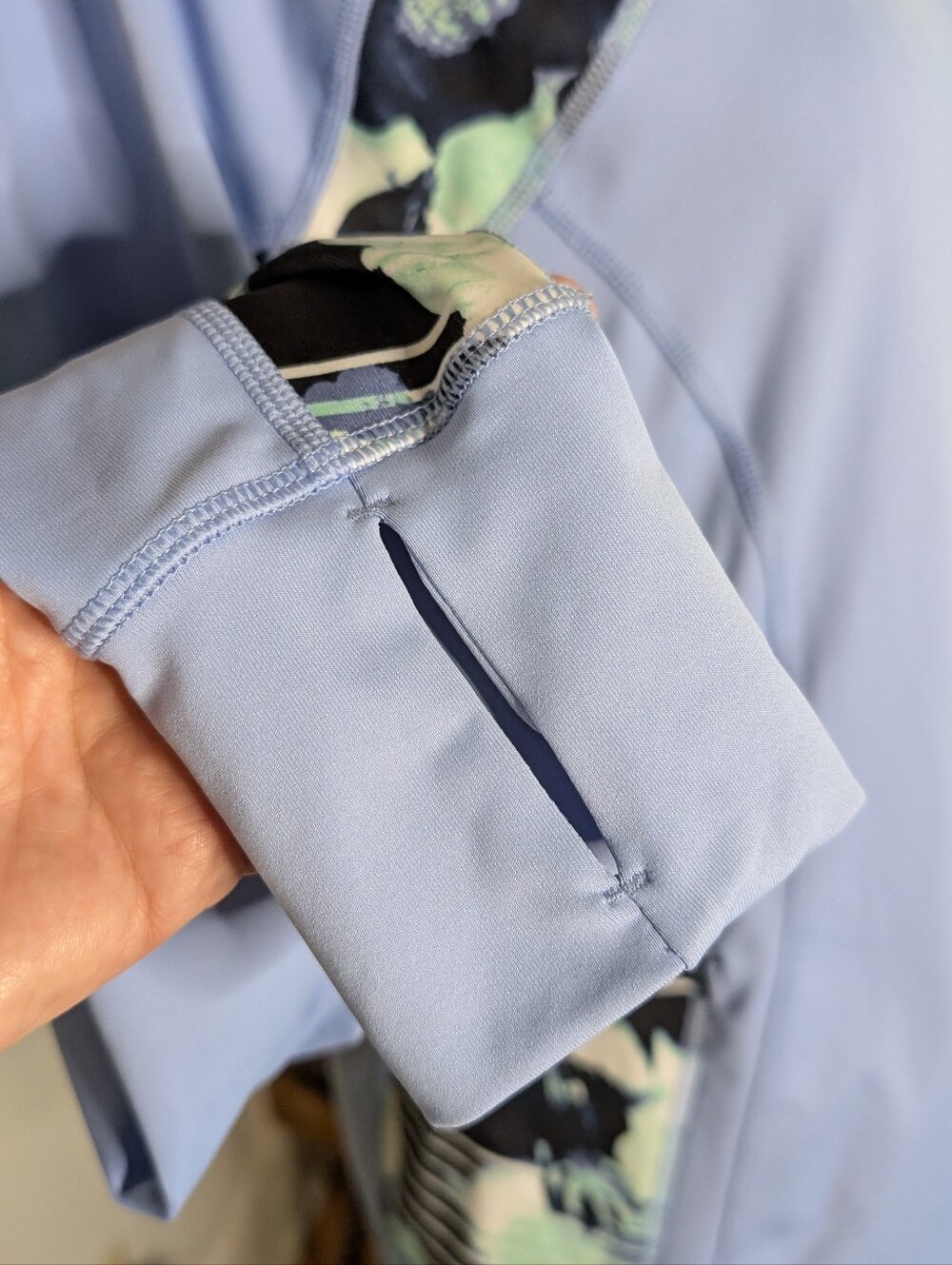 Fila Light Blue Full-Zip Jacket with Floral Accent - Picture 7 of 12